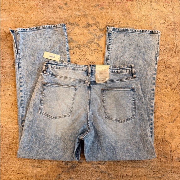 Gilded Intent NWT 90's Split Hem Wide Leg Stretch Jean w/ Button Fly - Picture 4 of 8